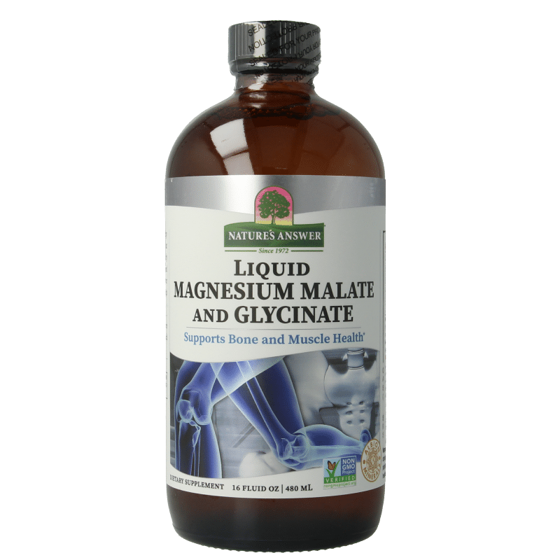 083000261732_A1N1.png Natures Answer Vloeibaar magnesium malaat & bisglycinaat - Afbeelding 1