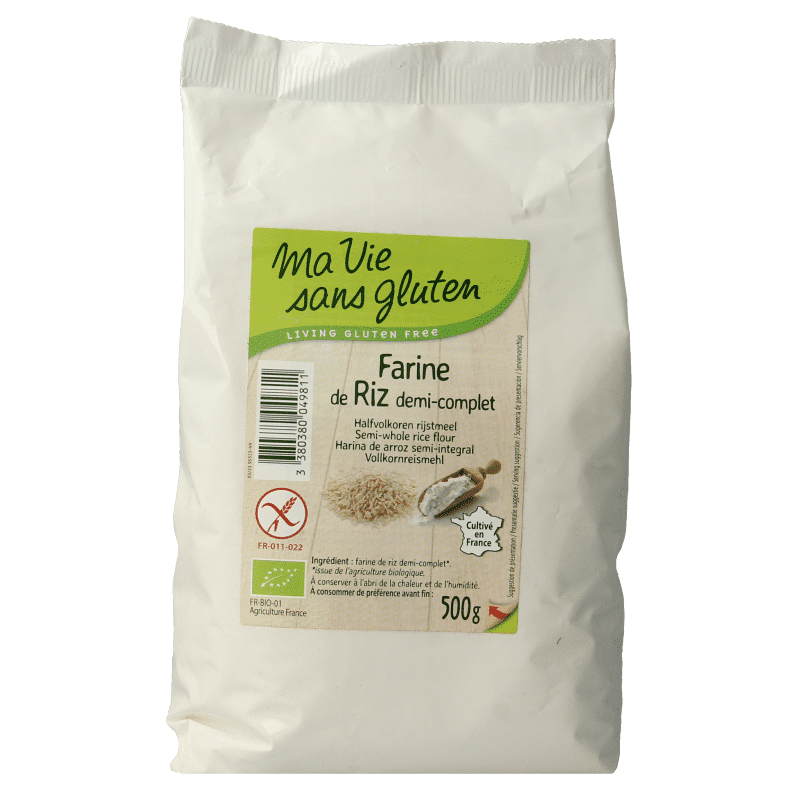 3380380049811_A1N1.png Ma Vie Sans Rijstmeel halfvolkoren glutenvrij bio - Afbeelding 1