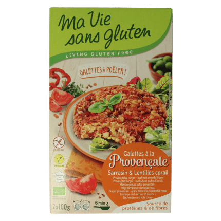 Ma Vie Sans Provencaalse burgers 2 x 100g glutenvrij vegan bio