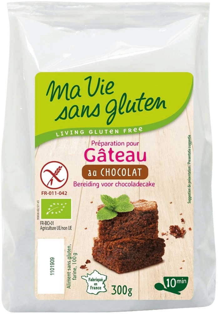 3380380062827_A1N1.png Ma Vie Sans Chocolade cakemix glutenvrij bio - Afbeelding 1