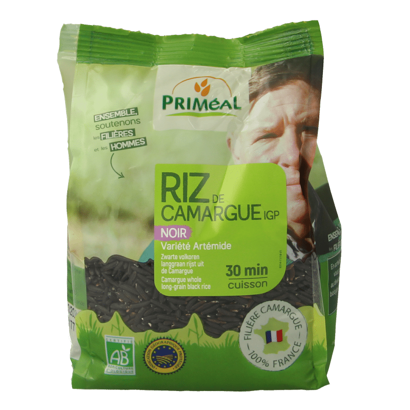 3380380063145_A1N1.png Primeal Zwarte volkoren langgraan camargue bio - Afbeelding 1