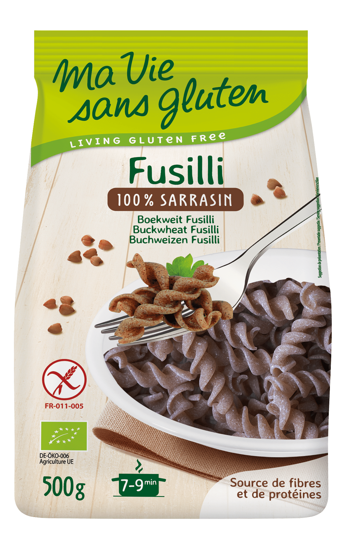 3380380071942_A1N1.png Ma Vie Sans Fusilli boekweit glutenvrij bio - Afbeelding 1