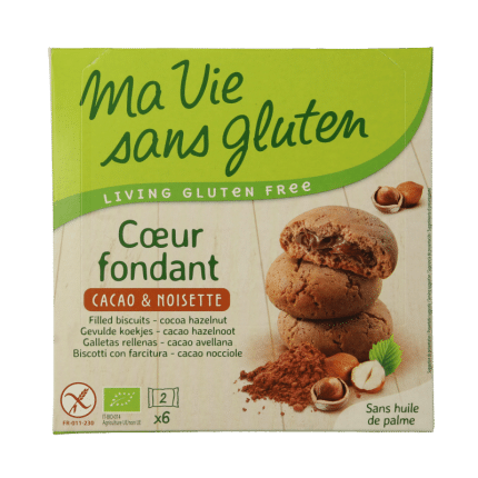 Ma Vie Sans Koekjes met creme choco/hazelnoot glutenvrij bio