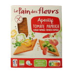 Pain Des Fleurs Aperitif crackers tomaat paprika glutenvrij bio 