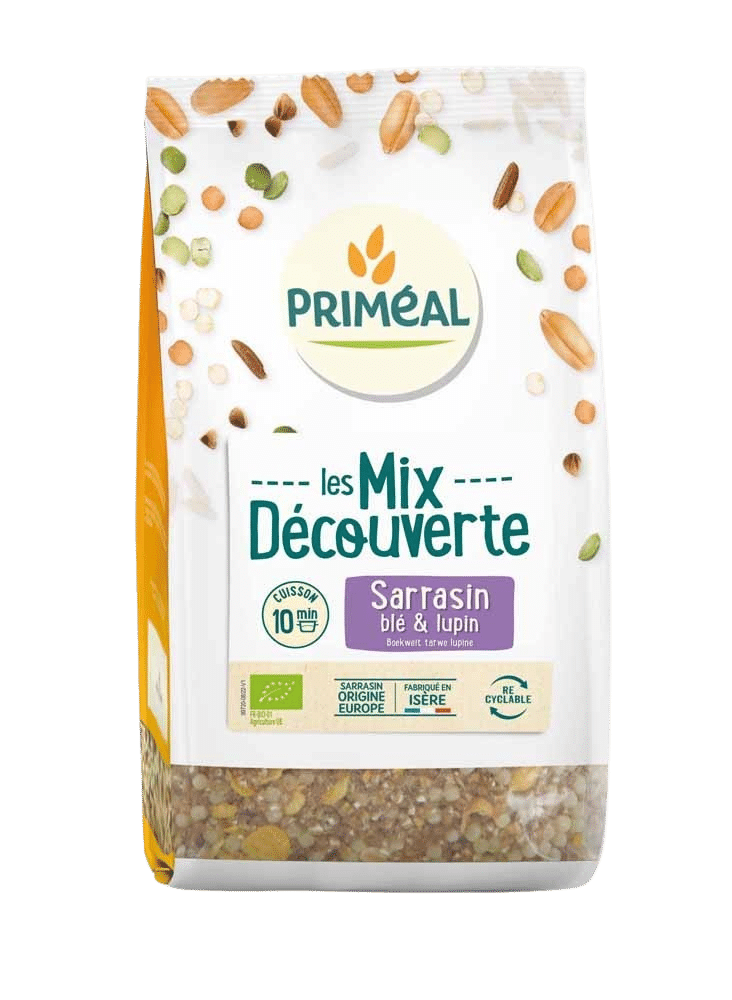 3380380094798_A1N1.png Primeal Granenmix van boekweit tarwe & lupine bio - Afbeelding 1