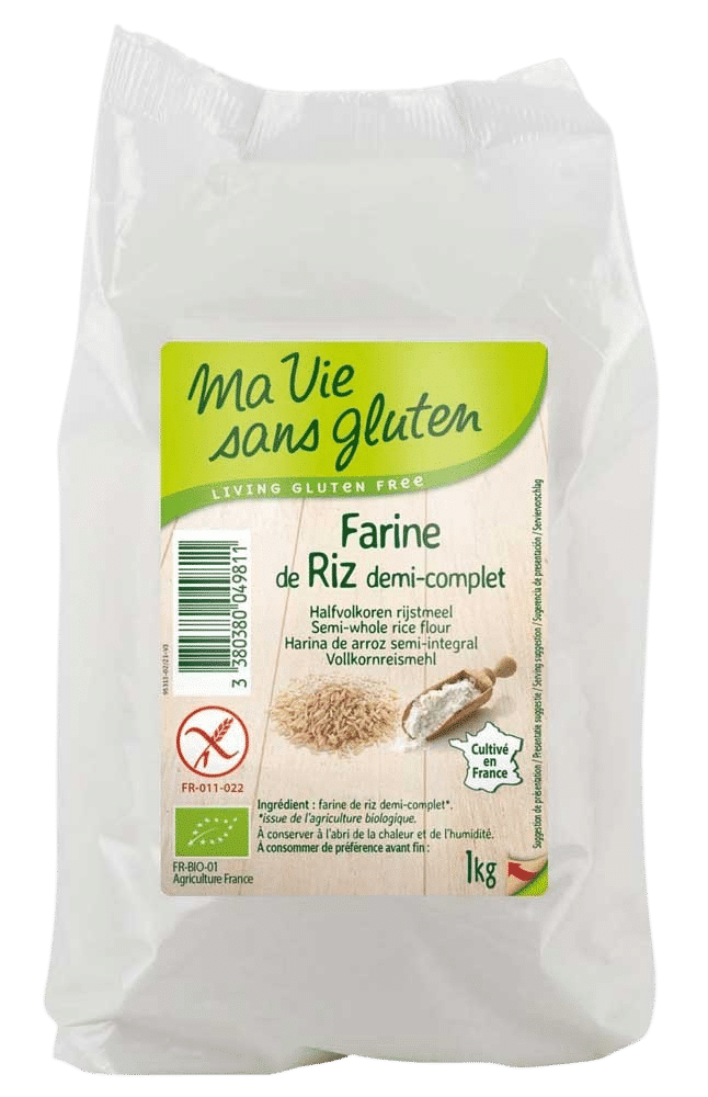 3380380096365_A1N1.png Ma Vie Sans Rijstmeel halfvolkoren glutenvrij bio - Afbeelding 1