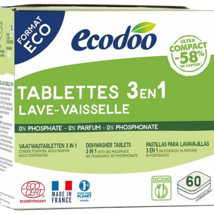 Ecodoo Vaatwas tabletten 3-in-1 geconcentreerd XL bio