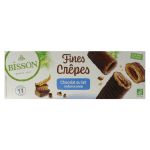 Bisson Krokante wafelrolletjes met melkchocolade bio - Afbeelding 3