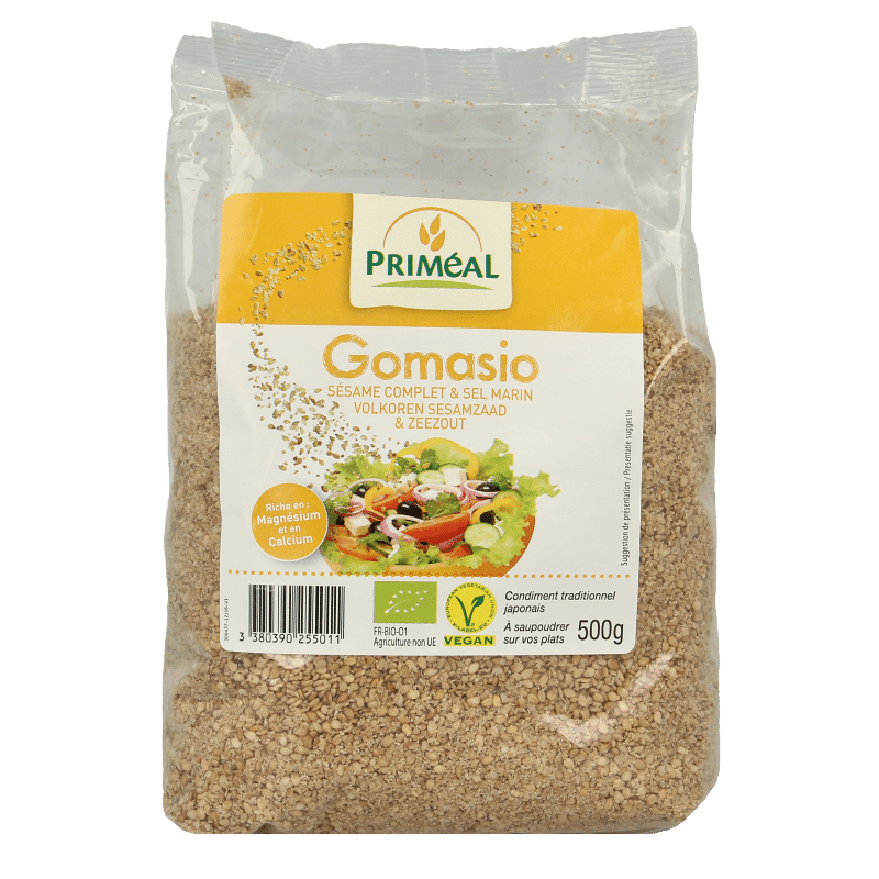 3380390255011_A1N1.png Primeal Gomasio volkoren sesamzaad en zeezout bio - Afbeelding 1