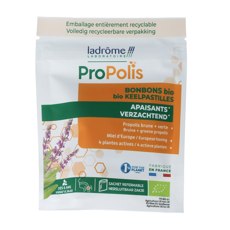 3486330128879_A1N1.png Ladrome Propolis keelpastilles bio - Afbeelding 1