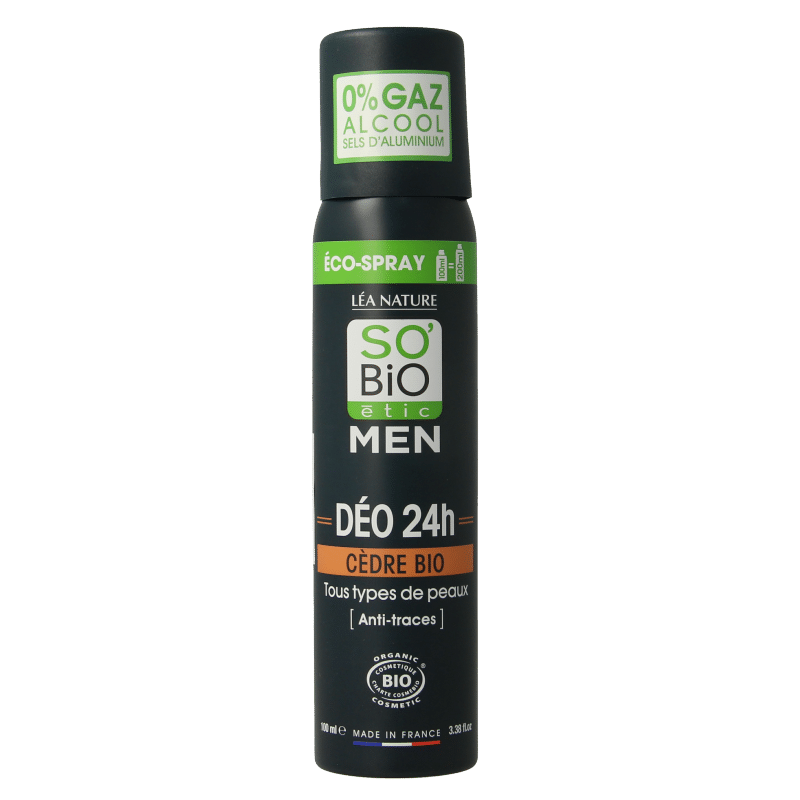 3517360021509_A1N1.png So Bio Etic For men deospray ceder - Afbeelding 1