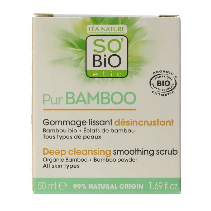 3517360024104_A1N1.png So Bio Etic Bamboo Deep cleansing smoothing scrub - Afbeelding 1