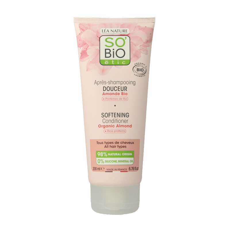 3517360024166_A1N1.png So Bio Etic Conditioner almond milk rice proteins - Afbeelding 1