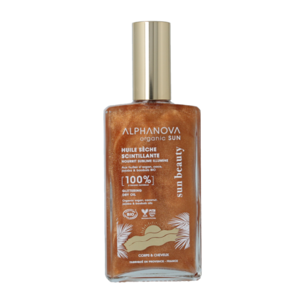 Alphanova Sun Sun glittering dry oil bio