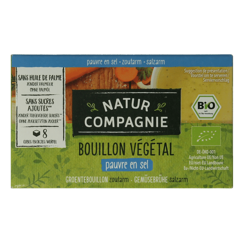 4000345051428_A1N1.png Natur Compagnie Groentebouillon zonder zout bio - Afbeelding 1