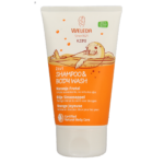Weleda Kids 2-in-1 shampoo & bodywash blije sinaasappel