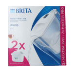 Brita Waterfilterbundel aluna cool white+2 maxtra filter