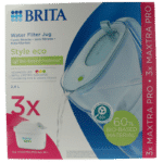 Brita Waterfilterbundel cool powder blue + 3 filters