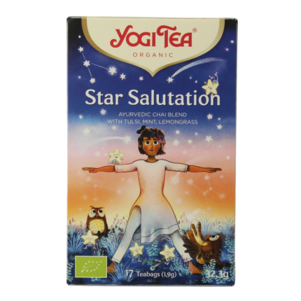 Yogi Tea Star salutation bio