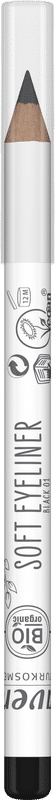 4021457645428_A1N1.png Lavera Soft eyeliner black 01 bio - Afbeelding 1