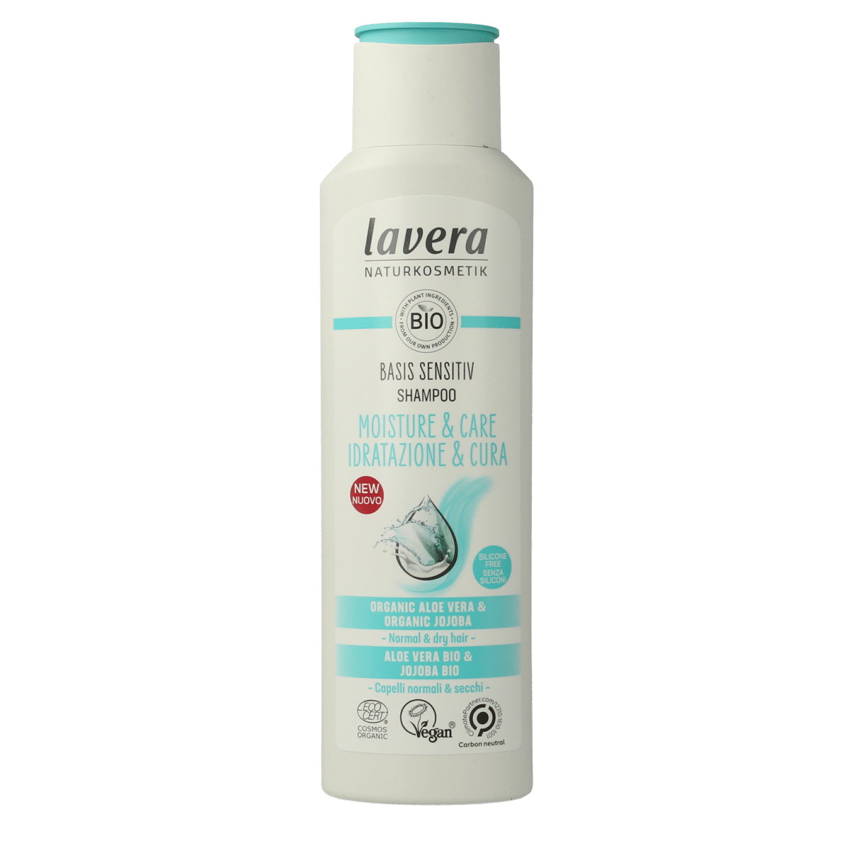 4021457655243_A1N1.png Lavera Shampoo basis sensitiv moisture & care - Afbeelding 1