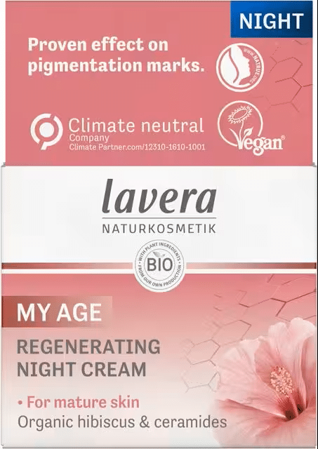 4021457658237_A1N1.png Lavera My age night cream regeneration Duitstalig bio - Afbeelding 1