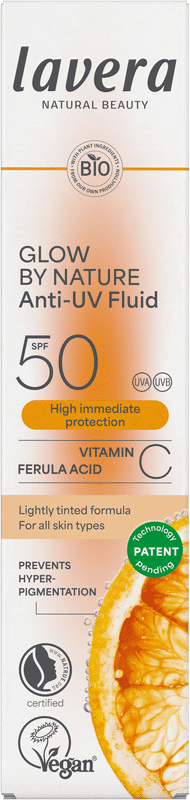 4021457664221_A1N1.png Lavera Glow by nature anti-UV fluid SPF50 - Afbeelding 1
