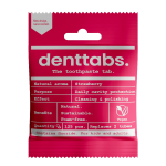 Denttabs Tandpasta tabletten aardbei met fluor vegan