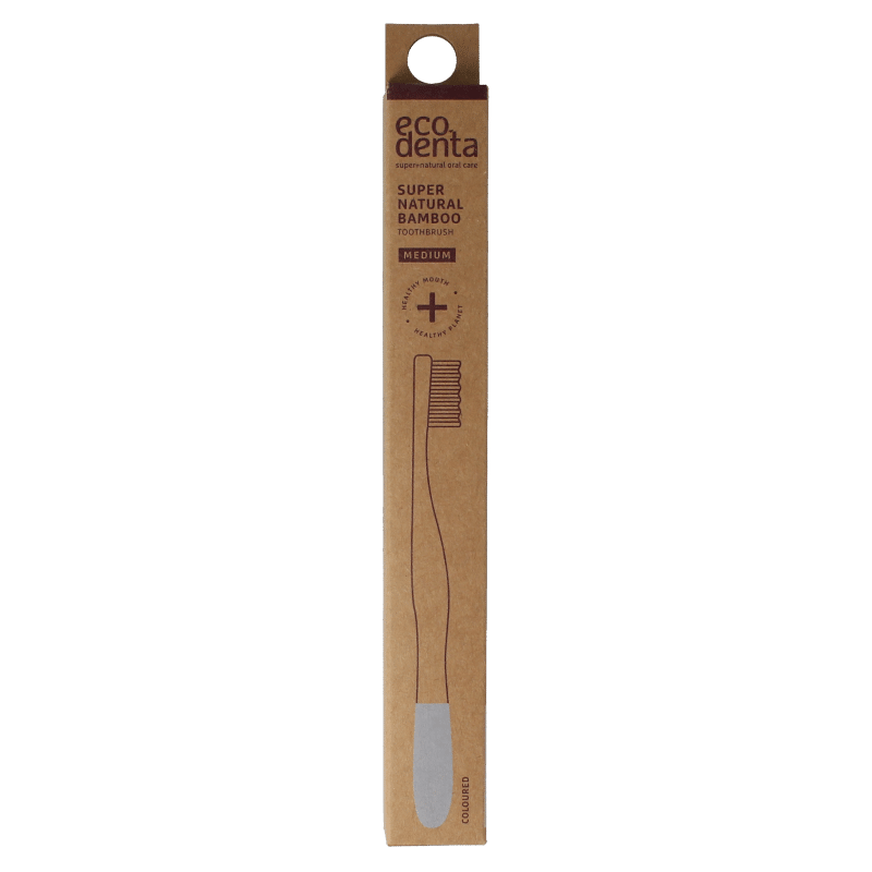 4770001003299_A1N1.png Ecodenta Tandenborstel bamboo medium - Afbeelding 1