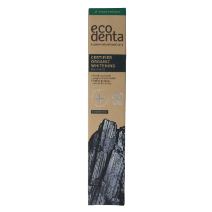 Ecodenta Tandpasta whitening houtskool bio