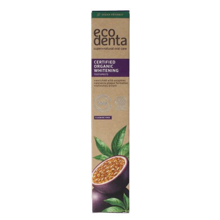 Ecodenta Tandpasta whitening passievrucht bio