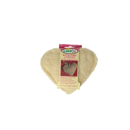 Loofco Douche en bad spons hartje bio