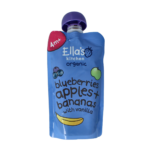 Ella's Kitchen Blueberries apples & bananas & vanille 4+ mnd bio