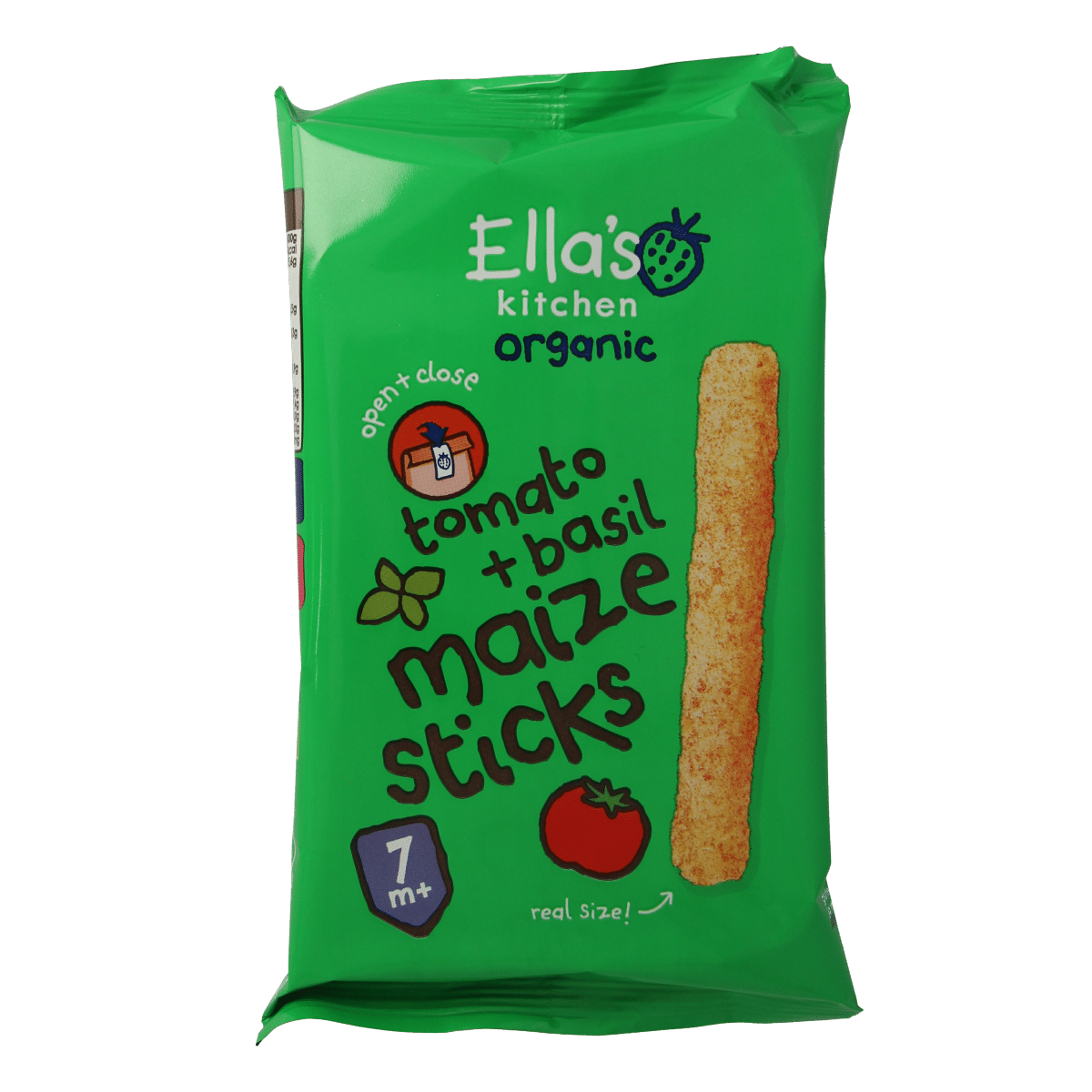 5060503505087_A1N1.png Ella's Kitchen Maize sticks tomato & basil 7m+ bio - Afbeelding 1