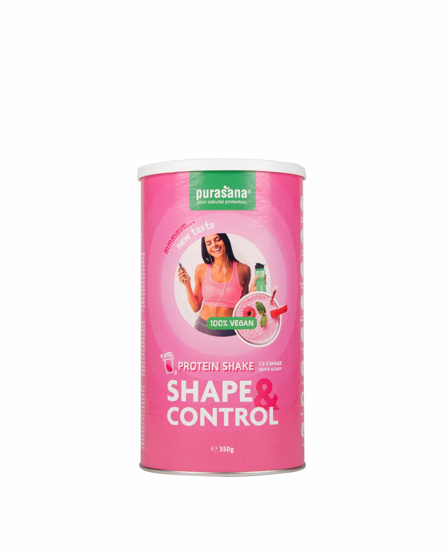 5400706616768_A1N1-1.jpg Purasana Shape & control proteine shake aardbei-framboos - Afbeelding 1