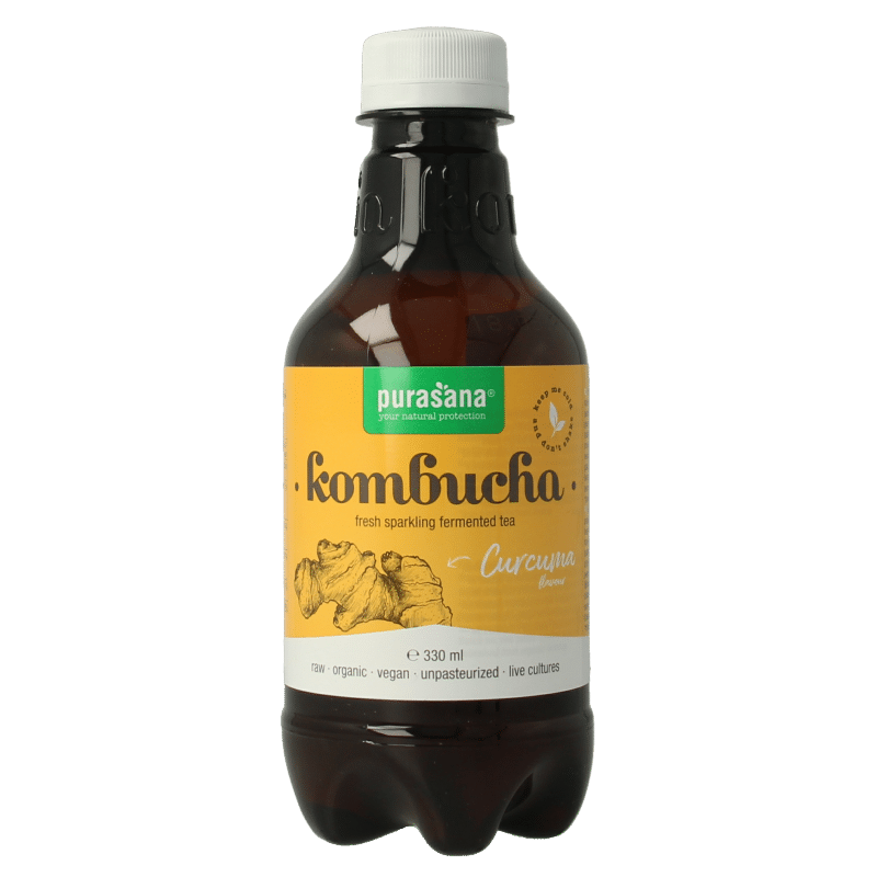 5400706618106_A1N1.png Purasana Kombucha curcuma vegan bio - Afbeelding 1
