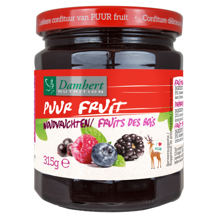 Damhert Puur fruit confituur woudvruchten
