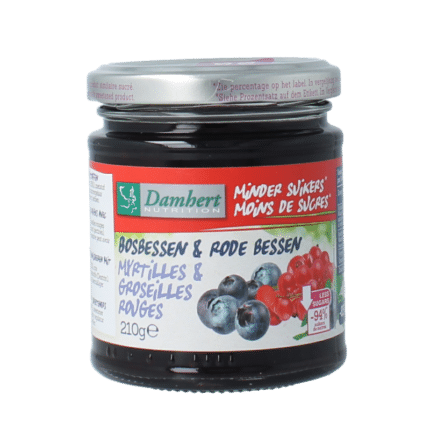 Damhert Confituur bosbes/rode bes low carb