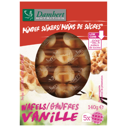 Damhert Wafel vanille minder suiker