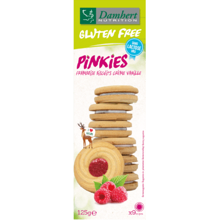 Damhert Pinkies biscuits framboos