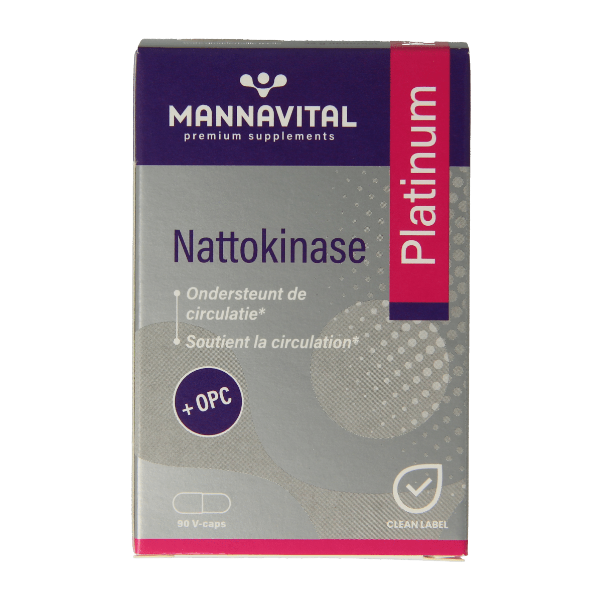 5412339103744_A1N1.png Mannavital Nattokinase platinum - Afbeelding 1