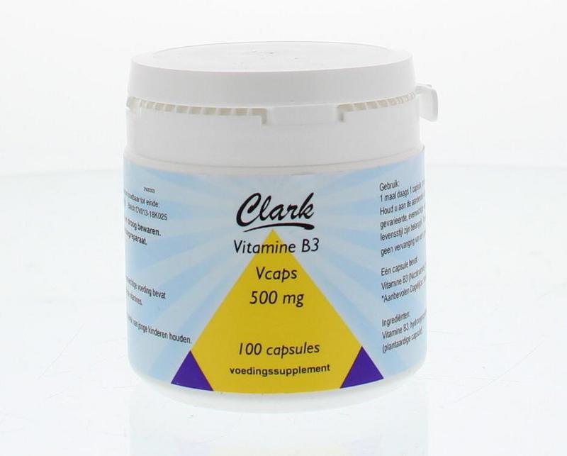 542185.jpg Clark Vitamine B3 nicotinamide 500mg - Afbeelding 1