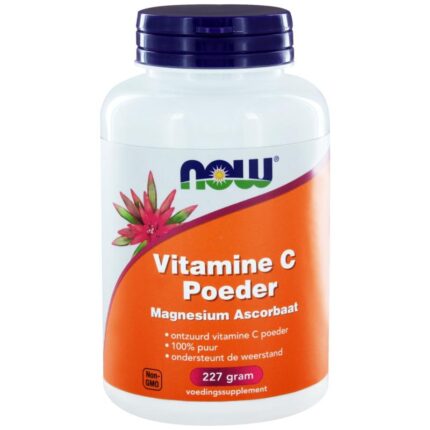 NOW Vitamine C poeder magnesium ascorbaat