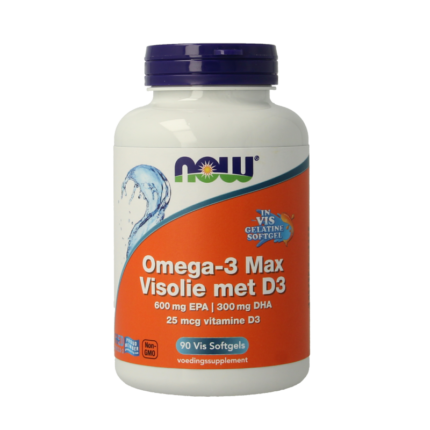 NOW Omega 3 max visolie D3 EPA DHA