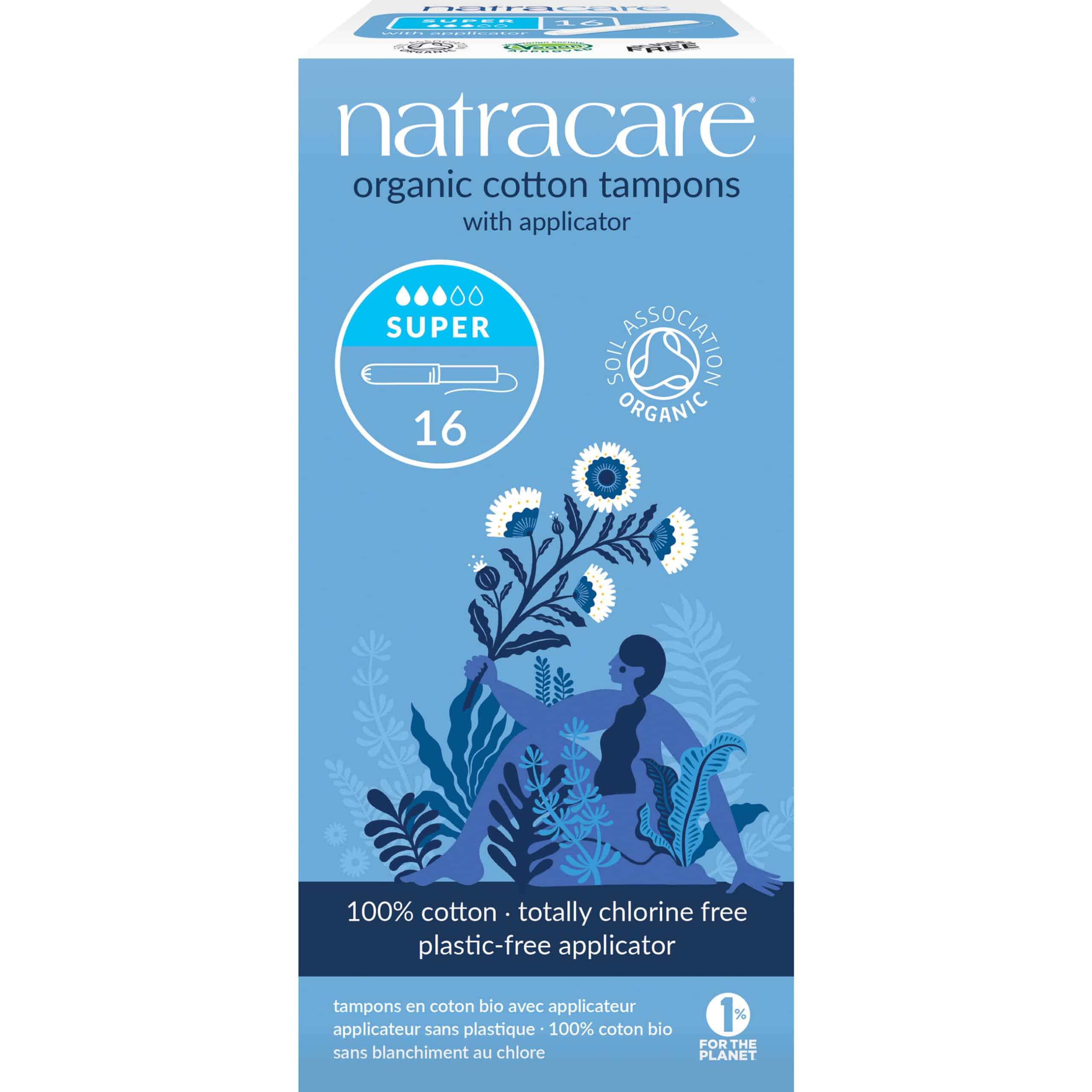 782126009005_A1N1.jpg Natracare Tampons super met inbrenghuls - Afbeelding 1