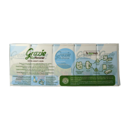 Grazie Natural Zakdoekjes extra soft 10 x 9 zakdoekjes