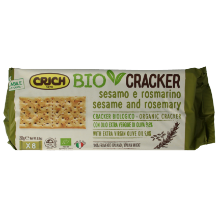 Crich Crackers sesam rozemarijn bio