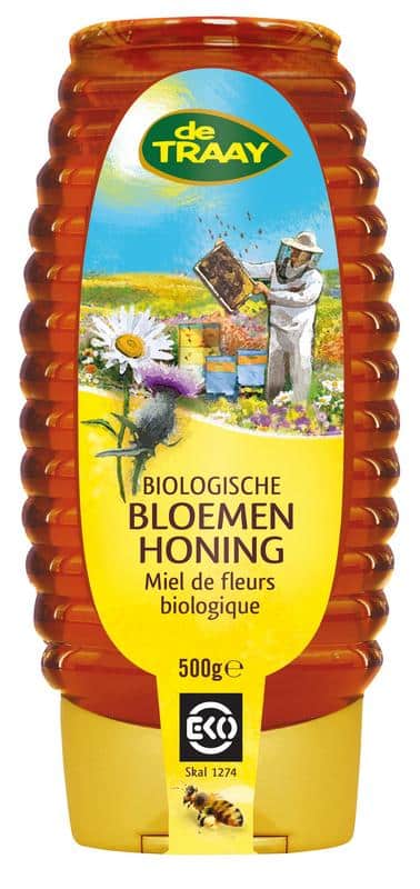 840442.jpg Traay Bloemenhoning vloeibaar knijpfles bio - Afbeelding 1