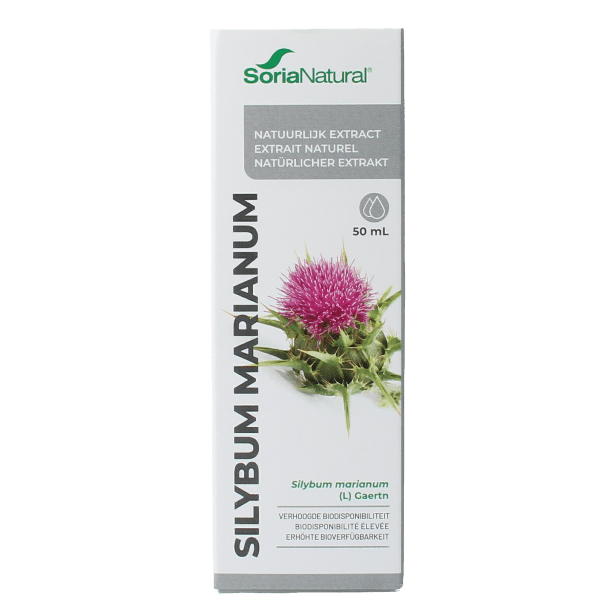 8422947040741_A1N1.png Soria Natural Silybum marianum extract - Afbeelding 1