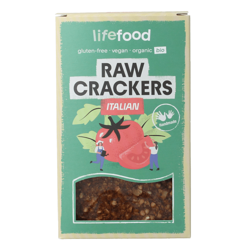 8595657100132_A1N1.png Lifefood Life crackers Italiaans raw bio - Afbeelding 1